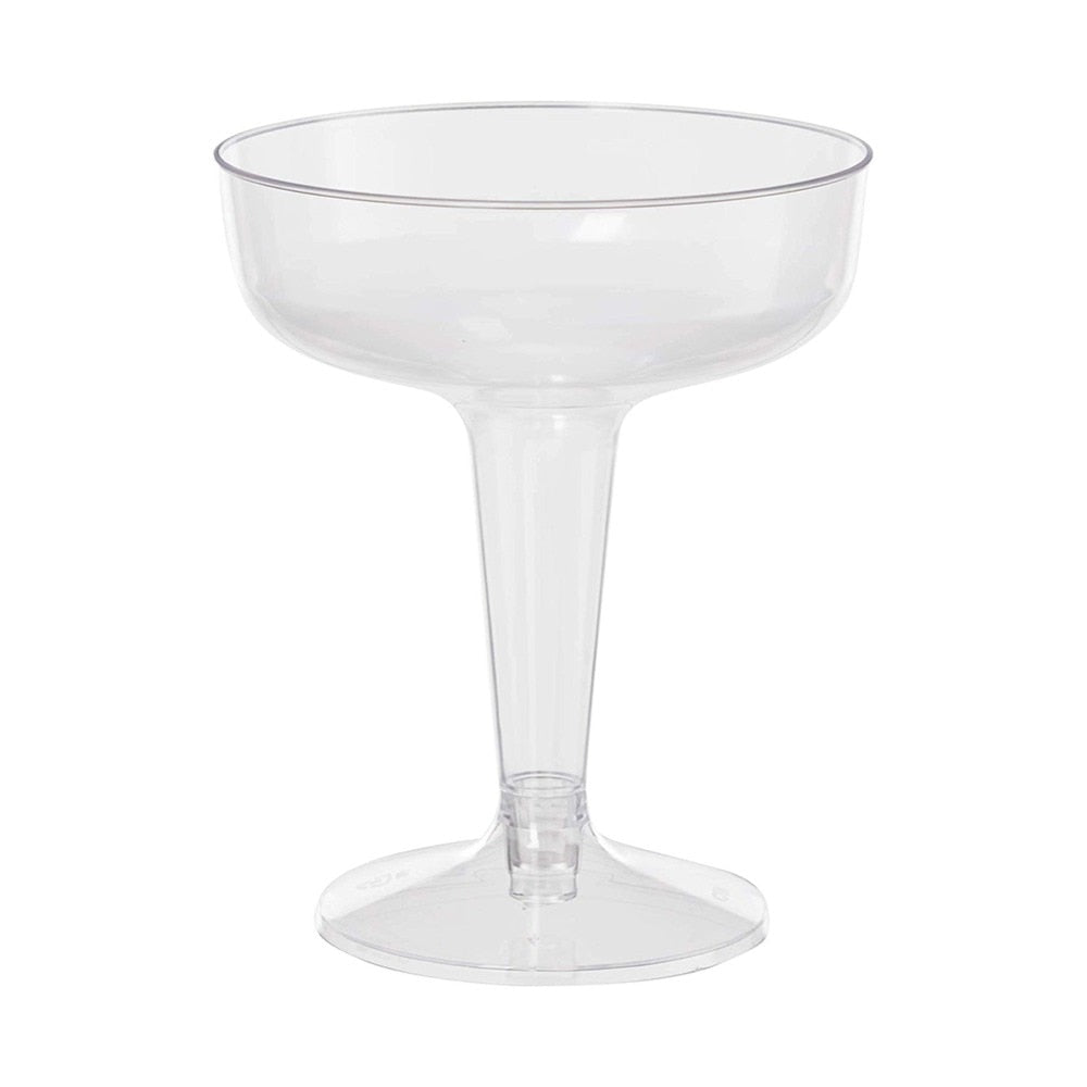 6pcs Fashion Wine Party Champagne Cocktail Plastic Champagne Disposable Goblet Beer Whiskey Cups Party Tableware