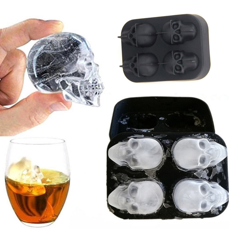 Silicone Mold Ice Cube Maker Chocolate Mould Tray Ice Cream DIY Tool 3D Form Whiskey Wine Cocktail Ice Cube Trays Molds