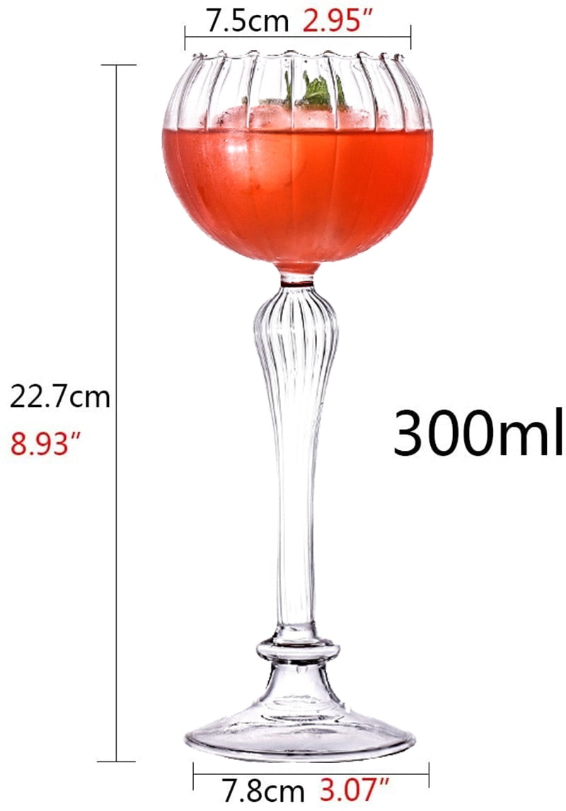 Creative Cocktail Glass - Mushroom/Swan/Rose/Octopus/Bird Design Cocktail Glass, Novelty Drink Cup for KTV Bar Night Party