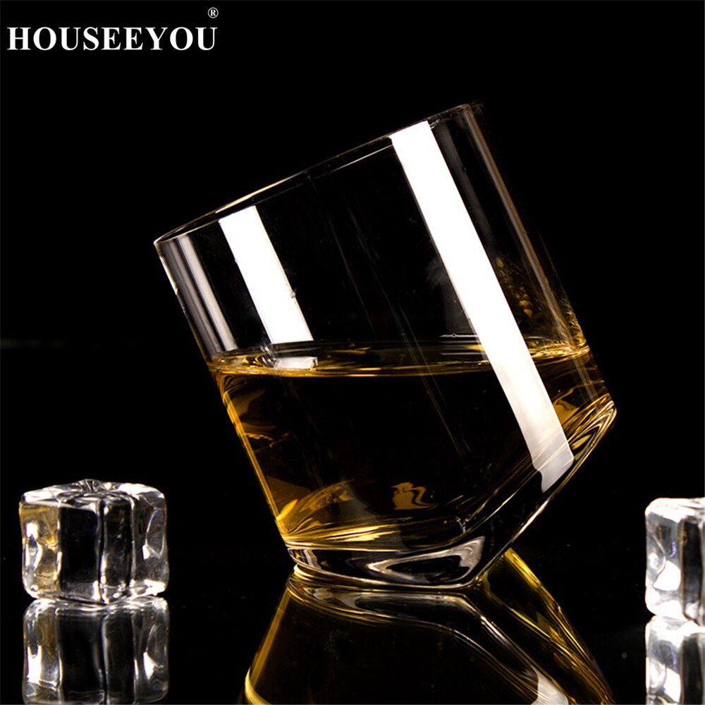 HOUSEEYOU Créatif Shake Whiskey À Bascule Verre Verre De Vin De Vin De La Tasse De Bière De La Bière Des Verres De Bière Bar À Cocktail 10 oz Brandy Snifters Verre