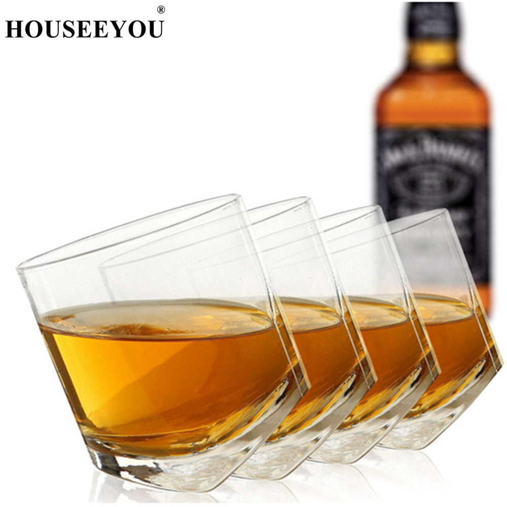 HOUSEEYOU Créatif Shake Whiskey À Bascule Verre Verre De Vin De Vin De La Tasse De Bière De La Bière Des Verres De Bière Bar À Cocktail 10 oz Brandy Snifters Verre