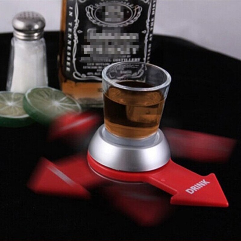 Excellent Shot Spinner Party Game Rotatif Arrow Kit Bouteille De Verre À Vin En Verre Spin The Shot Verre À Boire Jeu Fun Party Gifts