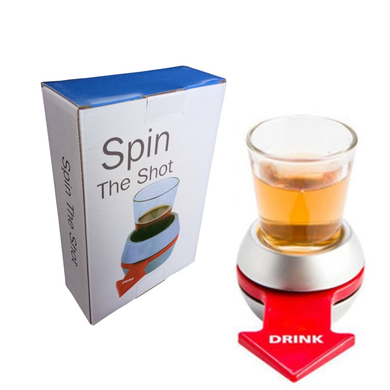 Excellent Shot Spinner Party Game Rotatif Arrow Kit Bouteille De Verre À Vin En Verre Spin The Shot Verre À Boire Jeu Fun Party Gifts